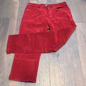 Red Men’s Grayers 5 pocket corduroy pants